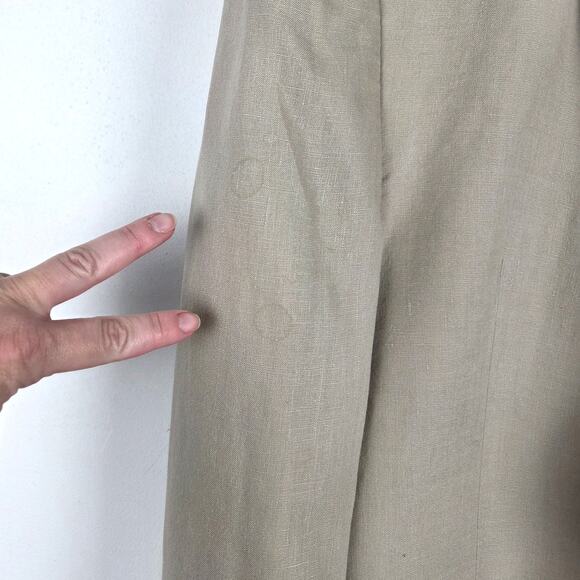 Lauren Ralph Lauren Men's Beige Linen Two-Button Blazer Size 44L Coastal Beach - Picture 10 of 10